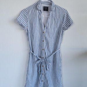 Abercrombie & Fitch Striped Button Up Dress